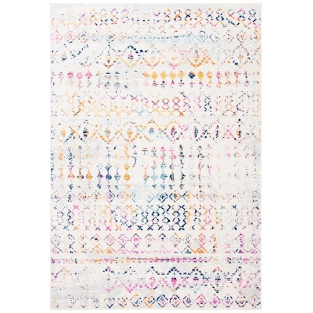 Safavieh 6 x 9 ft. Tulum Contemporary Rectangle Power Loomed Rug Ivory & Gold TUL240F-6